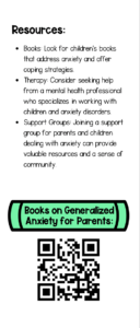 Generalized Anxiety Resources